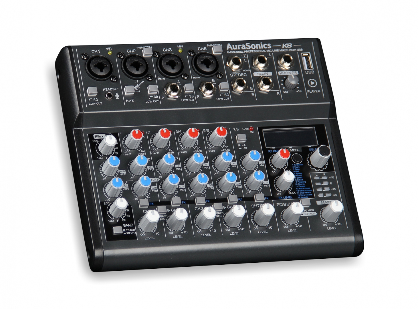 AuraSonics K8 компактный микшерный пульт в Хасавюрте